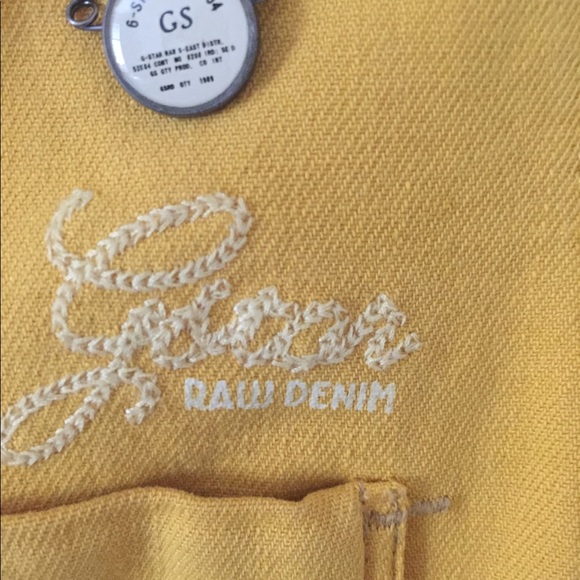 G-Star Raw Denim yellow shirt. Never worn. - Picture 3 of 6